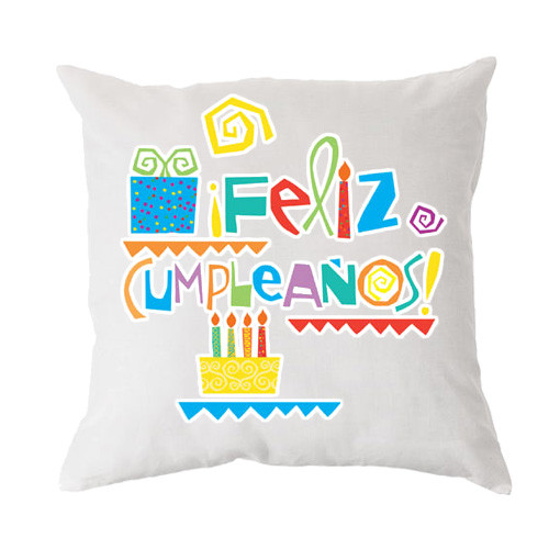 Cojín feliz cumpleaños